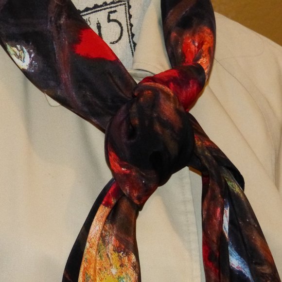 Huge Silk Scarf - A.Y. Jackson 's Red Maple National Gallery of Canada - Picture 8 of 10